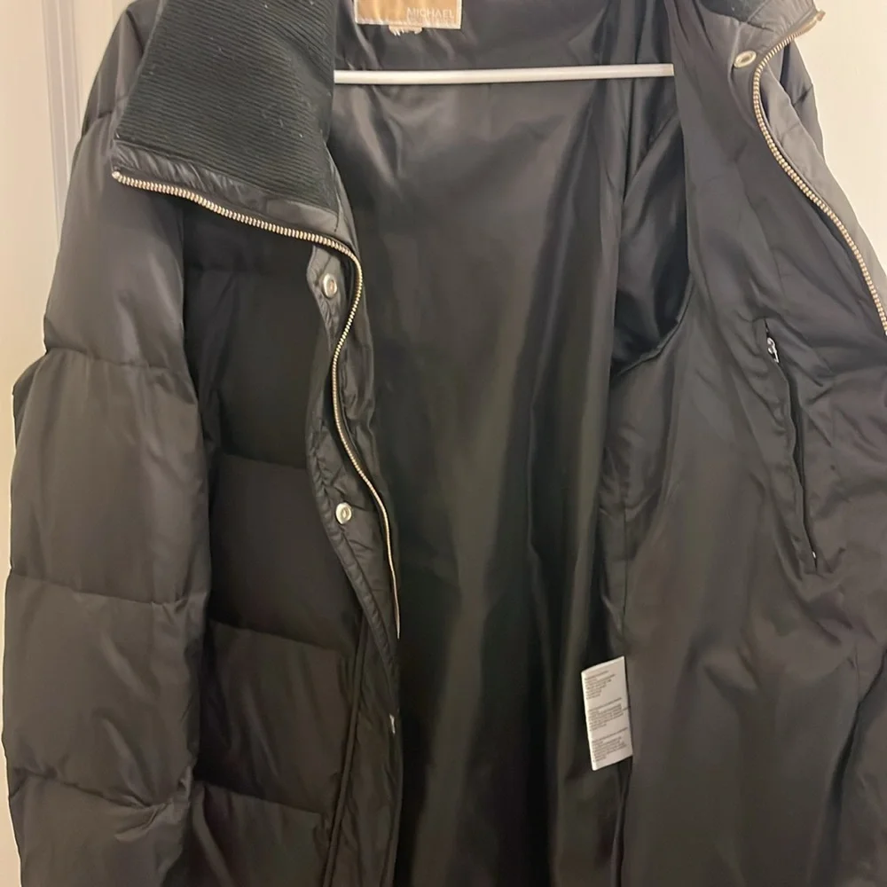 Michael Kors 3/4 Puffer Jacket Black used Womens Size XL